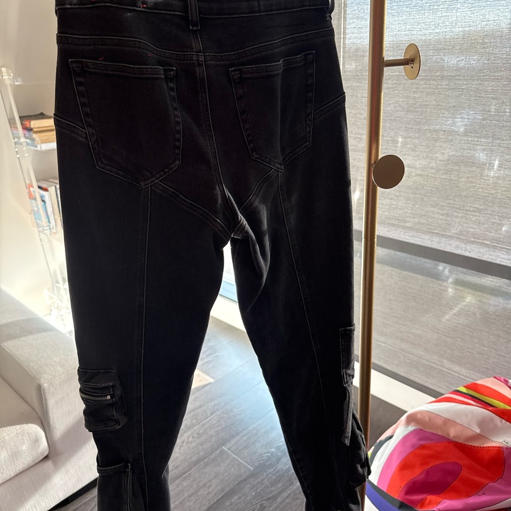 Diesel 1984 Slandy-High Black Skinny Jeans with Cargo Pockets (great stretch) - Picture 6 of 10